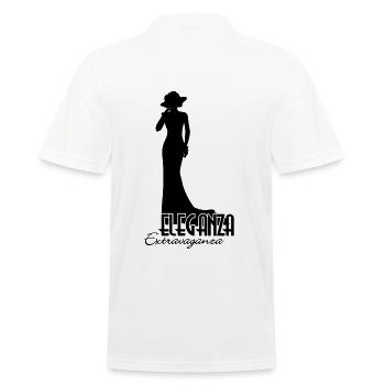 T-Shirt Eleganza Extravaganza RuPaul's Drag Race - Men's Polo Shirt - white - Back - Kai (181cm)