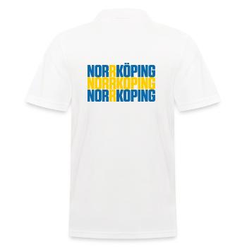 Norrköping Suède Drapeau - Polo Homme - blanc - Dos - Kai (181cm)