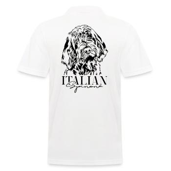 ITALIAN SPINONE Dog Portrait Dog Dogs Wilsigns - Men's Polo Shirt - white - Back - Kai (181cm)