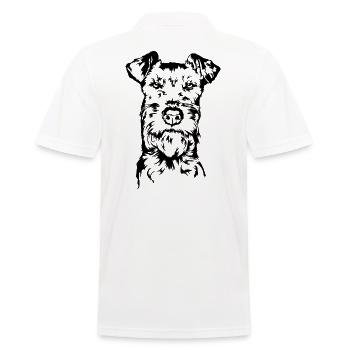 Irish Terrier Portrait Dogs Dog Wilsigns - Men's Polo Shirt - white - Back - Kai (181cm)