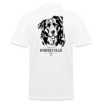 Border Collie Dad Hund Hunde Hundesport Wilsigns - Männer Poloshirt - Weiß - Hinten - Kai (181cm)