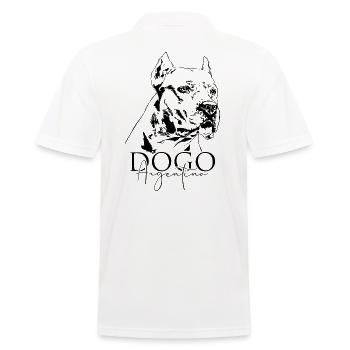 DOGO ARGENTINO portrait de chien chien Wilsigns - Polo Homme - blanc - Dos - Kai (181cm)