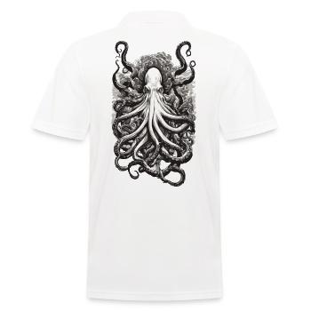 Octopus Tattoo Deep Sea Mystic Kraken Design - Polo Homme - blanc - Dos - Kai (181cm)