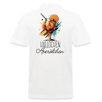 Hallöchen Aperölchen Cocktail Sommerparty Shirt - Männer Poloshirt - Weiß - Hinten - Kai (181cm)