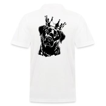 Labrador Retriever Labbi Crown Dogs Wilsigns - Men's Polo Shirt - white - Back - Kai (181cm)