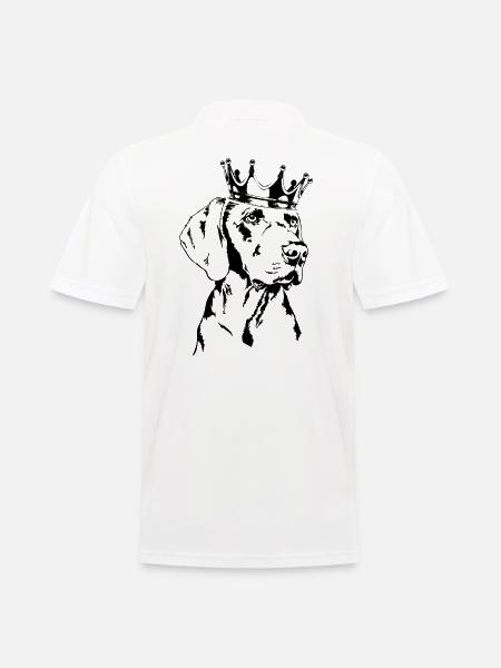 WEIMARANER Krone Chiens Wilsigns - Polo Homme - blanc