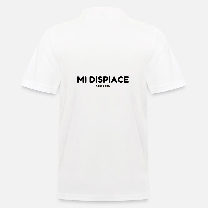 Mi dispiace sarkasmo - Männer Poloshirt - Weiß