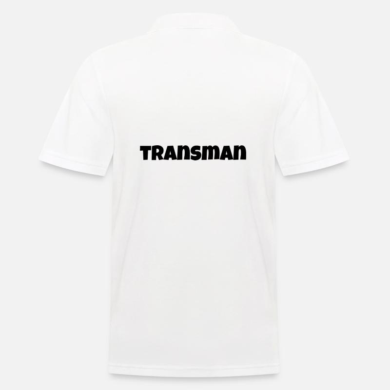 Transman - Männer Poloshirt - Weiß