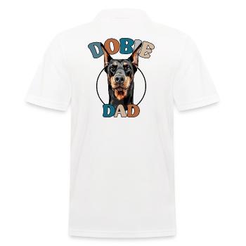 Dobie Dad Doberman Dogs Dog Wilsigns - Men's Polo Shirt - white - Back - Kai (181cm)