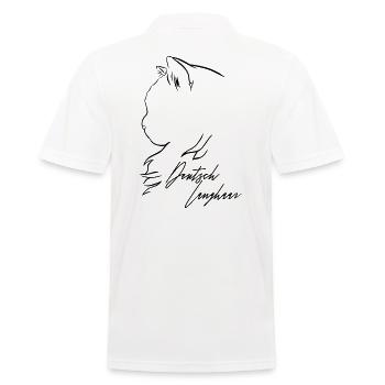 Deutsch Langhaar Katze Profil Katzen Wilsigns - Männer Poloshirt - Weiß - Hinten - Kai (181cm)