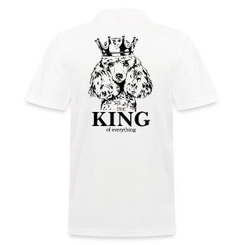 Zwergpudel King of everything Spruch Hunde Hund - Männer Poloshirt - Weiß - Hinten - Kai (181cm)