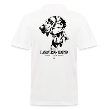 Hanoverian Hound Dad Dog Dog Hunting Dogs Wilsigns - Men's Polo Shirt - white - Back - Kai (181cm)