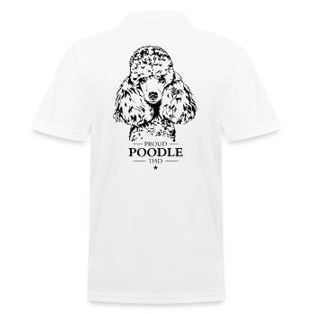 Poodle Dad Dog Dog Poodle Wilsigns - Men's Polo Shirt - white - Back - Kai (181cm)