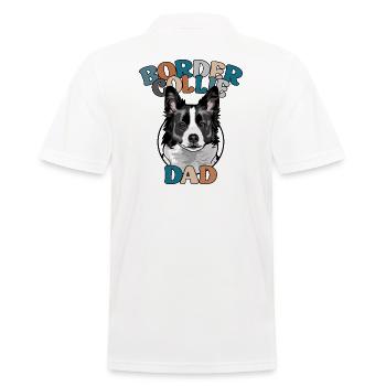 Border Collie Dad Hunde Hund Vatertag Wilsigns - Männer Poloshirt - Weiß - Hinten - Kai (181cm)