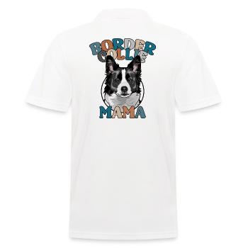 Border Collie Mama Hunde Hund Muttertag Wilsigns - Männer Poloshirt - Weiß - Hinten - Kai (181cm)