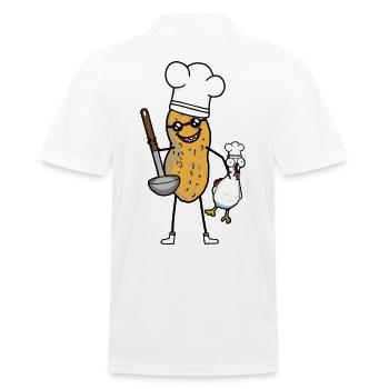 Erdnuss Koch Huhn Kochkunst zusammen kochen Suppe - Männer Poloshirt - Weiß - Hinten - Kai (181cm)