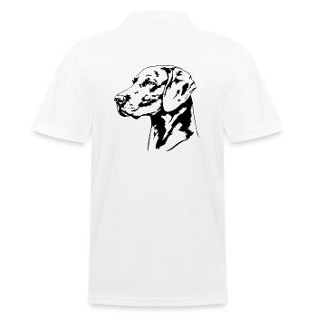 Braque de Weimar Portrait Chiens Chien Chiens De Chasse Wilsigns - Polo Homme - blanc - Dos - Kai (181cm)