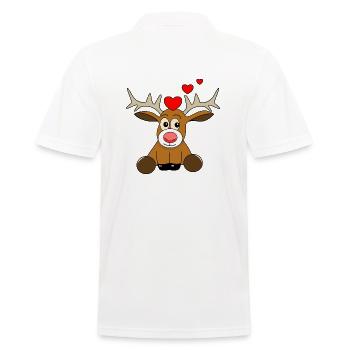 Saint-Valentin des rennes - Polo Homme - blanc - Dos - Kai (181cm)