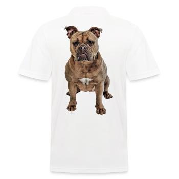 Bouledogue Vieux Bouledogue Anglais Chien Chiens - Polo Homme - blanc - Dos - Kai (181cm)