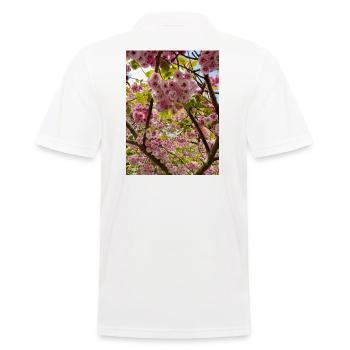 La magie des fleurs de cerisier au printemps - Polo Homme - blanc - Dos - Kai (181cm)