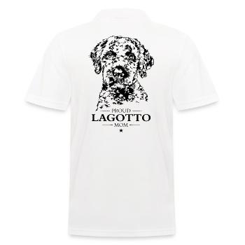 Lagotto Mom Hunde Hund Lagotto Romagnolo Wilsigns - Männer Poloshirt - Weiß - Hinten - Kai (181cm)