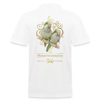 Argentinischer Sittich - Männer Poloshirt - Weiß - Hinten - Kai (181cm)