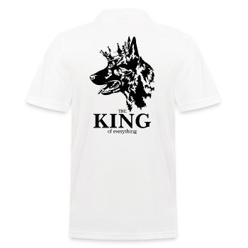 Hollandse Herder Roi de tout Dog Wilsigns - Polo Homme - blanc - Dos - Kai (181cm)