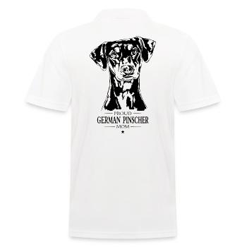German Pinscher Mom Hunde Hund Wilsigns - Männer Poloshirt - Weiß - Hinten - Kai (181cm)