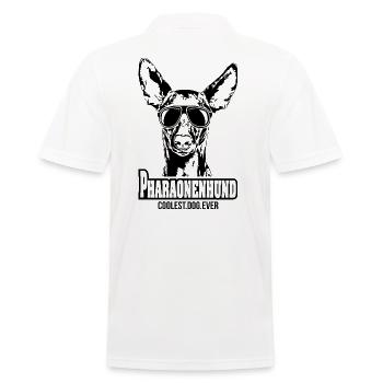 PHARAONENHUND coolest dog ever Hundespruch Hunde - Männer Poloshirt - Weiß - Hinten - Kai (181cm)
