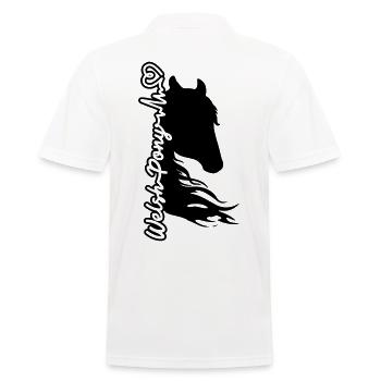 Poney gallois battement de coeur cheval cheval amour battement de coeur - Polo Homme - blanc - Dos - Kai (181cm)