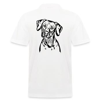 RHODESIAN RIDGEBACK Portrait de chien Wilsigns - Polo Homme - blanc - Dos - Kai (181cm)
