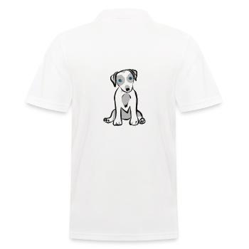 puppy - Men's Polo Shirt - white - Back - Kai (181cm)