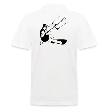 kitesurfer - Men's Polo Shirt - white - Back - Kai (181cm)