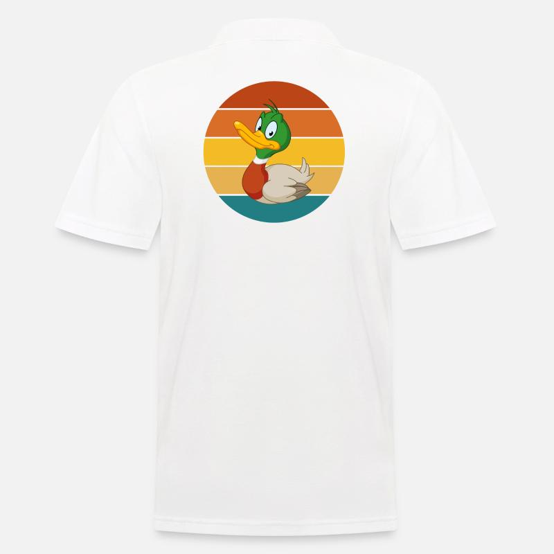 jagd, entenjagd, jagd, jäger - Männer Poloshirt - Weiß
