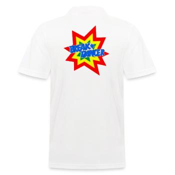 Design de motif breakdancer vivant - Polo Homme - blanc - Dos - Kai (181cm)