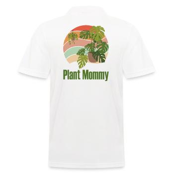Plant Mommy Vintage Pflanzen Geschenk Pflanzenmama - Männer Poloshirt - Weiß - Hinten - Kai (181cm)