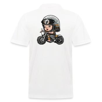 Baby biker, future biker, baby biker - Men's Polo Shirt - white - Back - Kai (181cm)