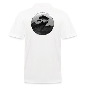 Asian landscape - Men's Polo Shirt - white - Back - Kai (181cm)