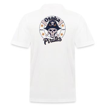 Osaka Pirates Baseball Team - Männer Poloshirt - Weiß - Hinten - Kai (181cm)