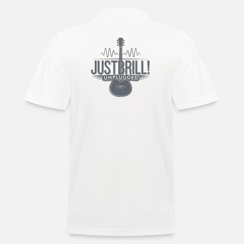 JustBrill!-unplugged - Männer Poloshirt - Weiß