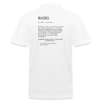 Slogan de l’université « BAföG » cadeau étudiant, étudiants - Polo Homme - blanc - Dos - Kai (181cm)