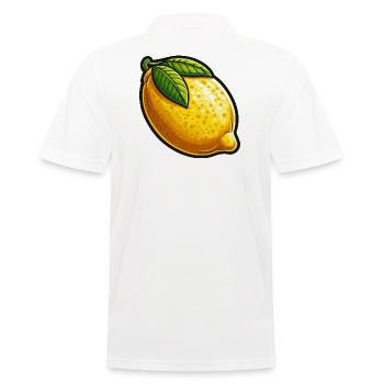 Citron Illustration Naturelle - Polo Homme - blanc - Dos - Kai (181cm)