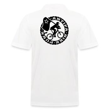 Antifa Bike Punks - Männer Poloshirt - Weiß - Hinten - Kai (181cm)