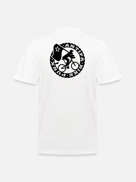 Antifa vélo Punks - Polo Homme - blanc
