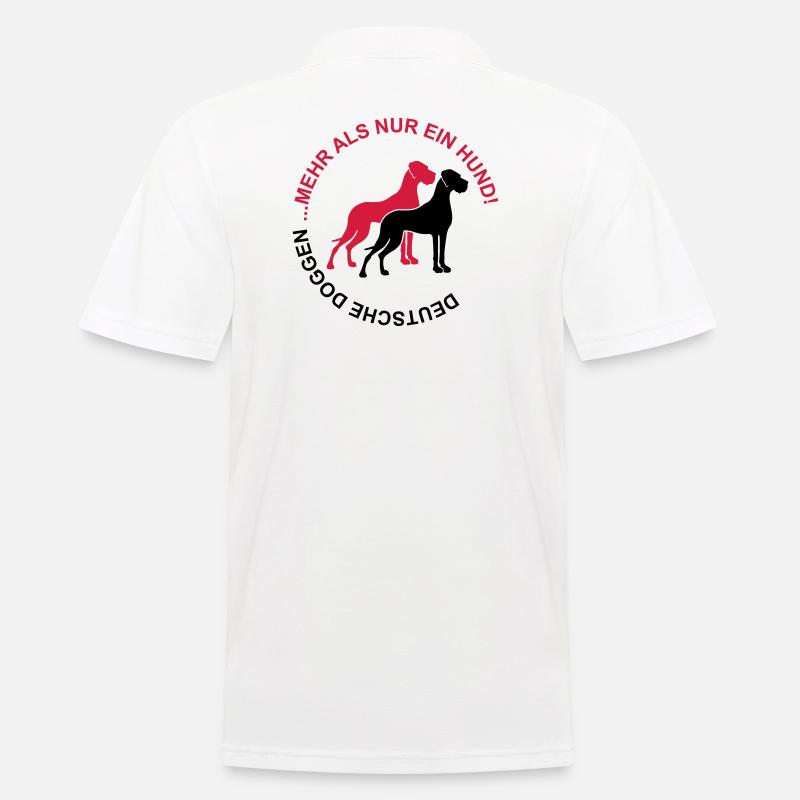 Dogues allemands - Plus qu'un chien - Polo Homme - blanc