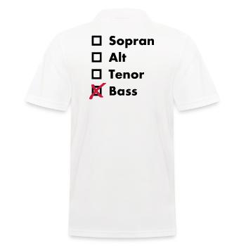 Bass - Männer Poloshirt - Weiß - Hinten - Kai (181cm)