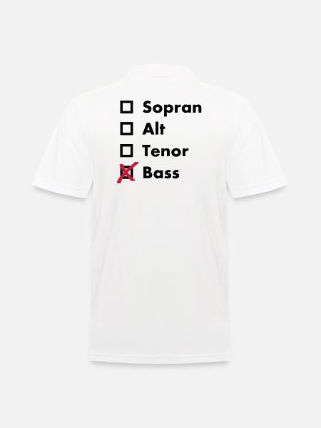 Bass - Männer Poloshirt - Weiß