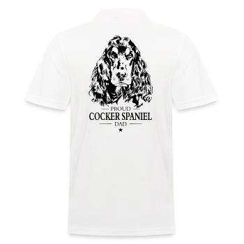 Cocker Spaniel Dad Hunde Hund Wilsigns - Männer Poloshirt - Weiß - Hinten - Kai (181cm)