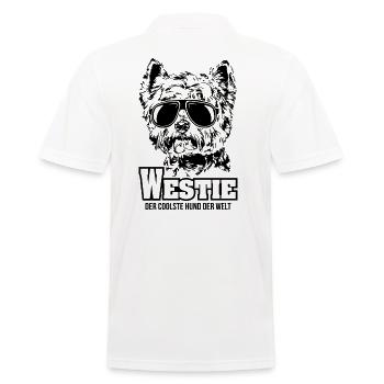 WESTIE coolster Hund Hundespruch Wilsigns - Männer Poloshirt - Weiß - Hinten - Kai (181cm)