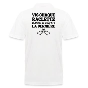 raclette, fromage, fromage fondu - Polo Homme - blanc - Dos - Kai (181cm)
